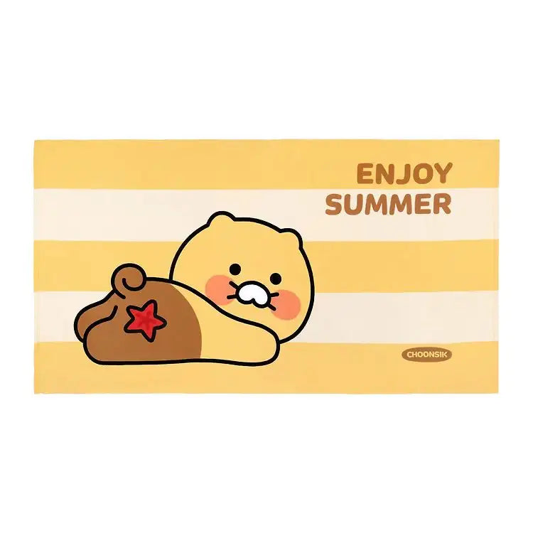 Kakao Friends - Choonsik Beach Towel - Kakao Friends - Home & Living, Accessories - Harumio