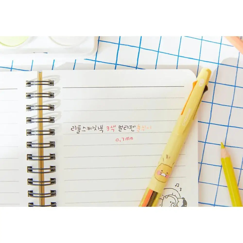 Kakao Friends - Choonsik Little Sketchbook 3-Color Multi-Pen - Kakao Friends - Pen - Harumio