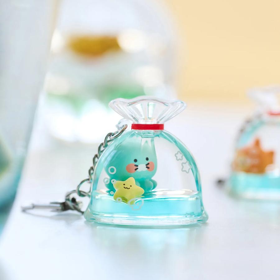 Kakao Friends - Choonsik Fish Tank Jellyfish Figure Keyring