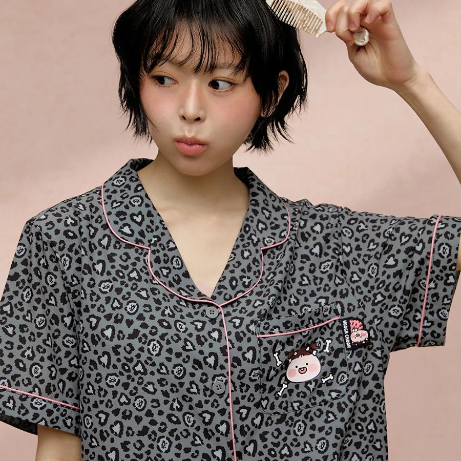 Kakao Friends - WOOGA CHOON Women Leopard Pajamas (Apeach)