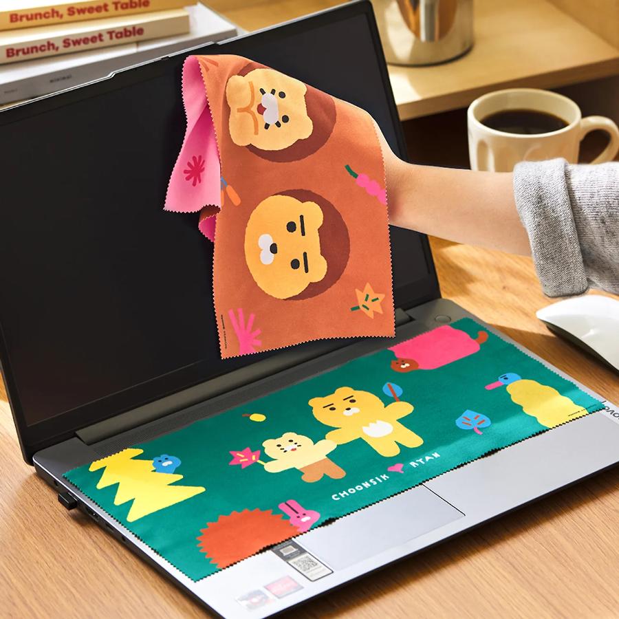 Daye Kim x Kakao Friends - Squirrel Multi Microfiber Cleaner (Ryan & Choonsik)