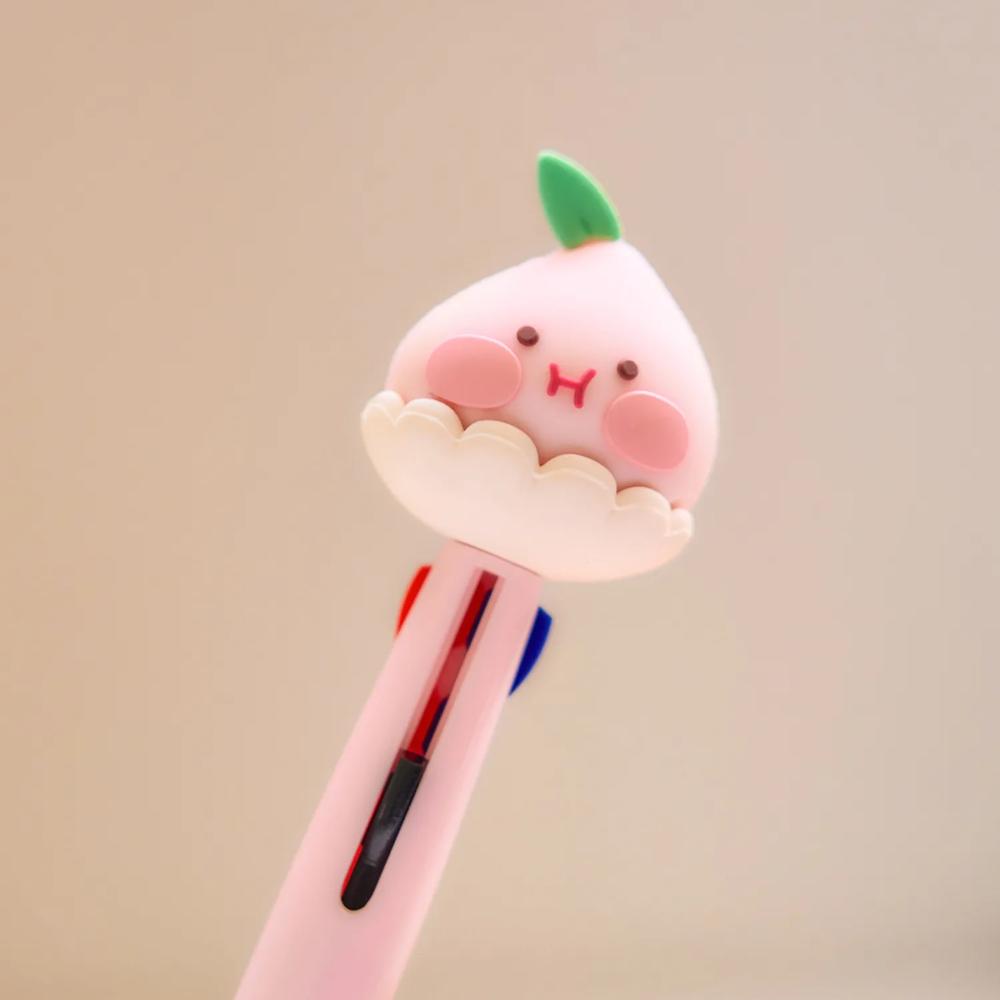 Kakao Friends - Peach Fresh 3-Color Ballpoint Pen (Little Apeach)
