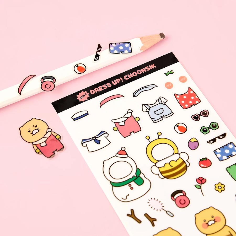Kakao Friends - Choonsik Dress Up! Deco Sticker