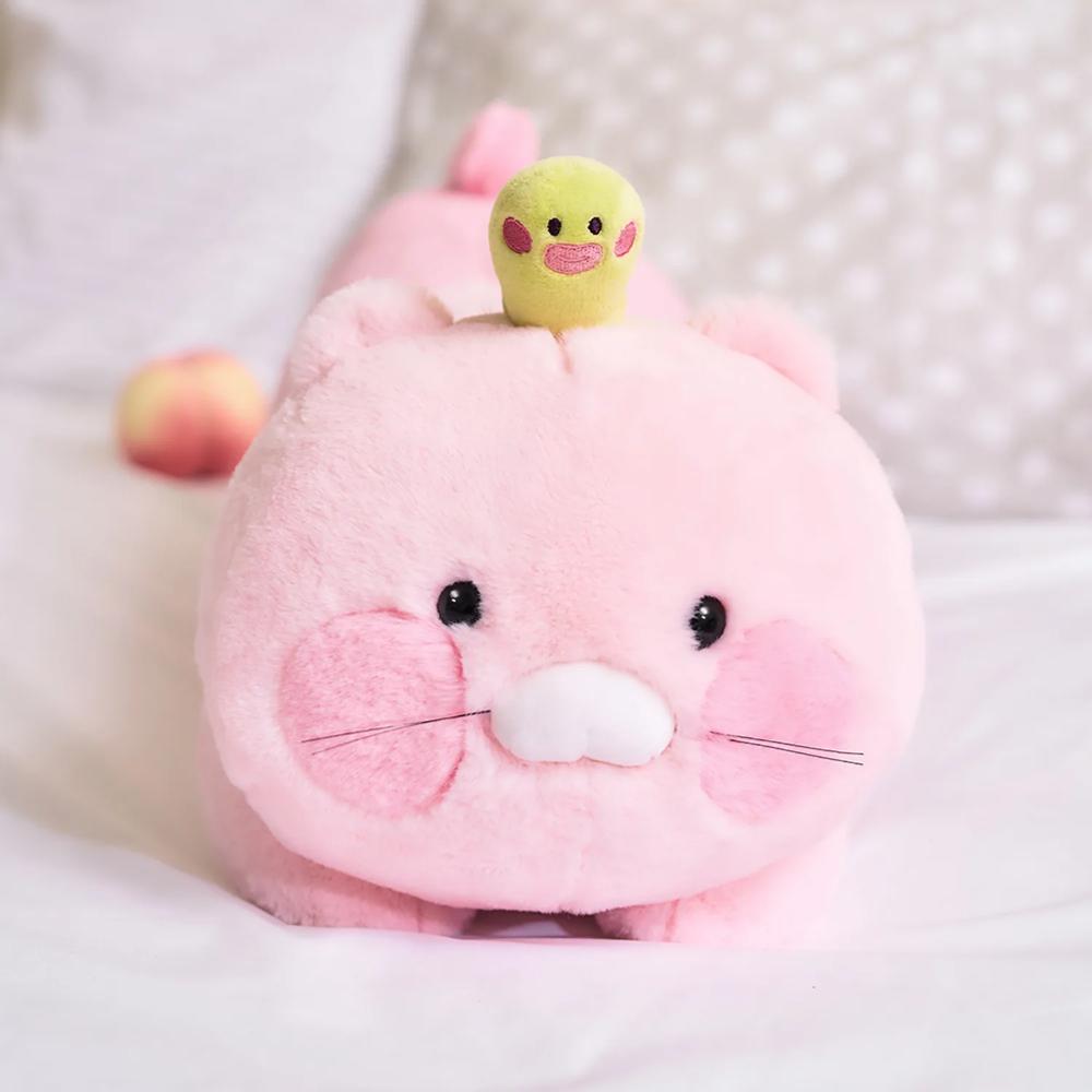 Kakao Friends - Peach Fresh Pink Pillow (Choonsik)