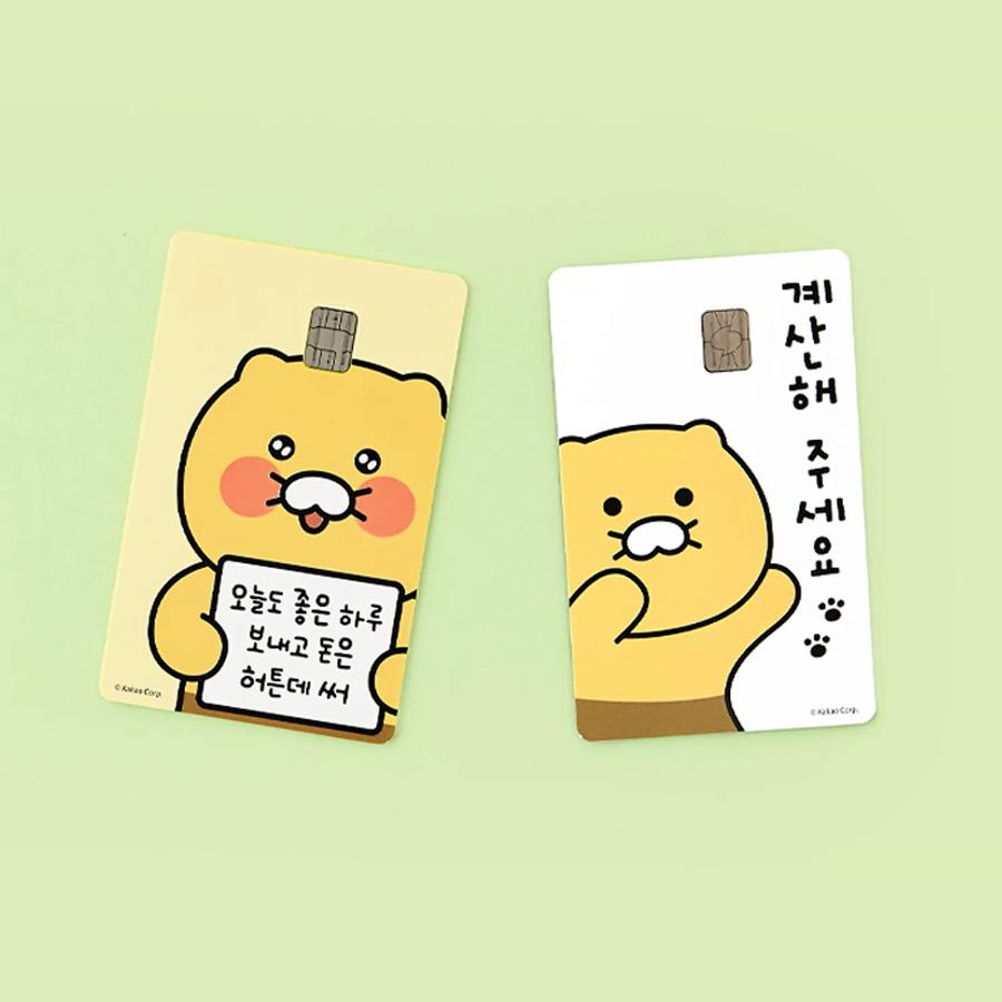 Kakao Friends - Choonsik Card Cover Sticker Sheets (Have a Nice Day)