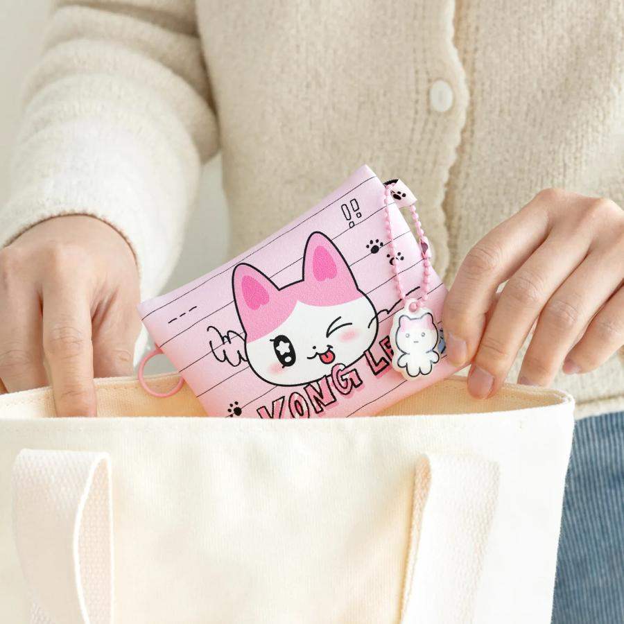 Kakao Friends - GOLGOLZ Mini Pouch & Keyring Set (Kong Lee) - Kakao Friends - Pouch - Harumio