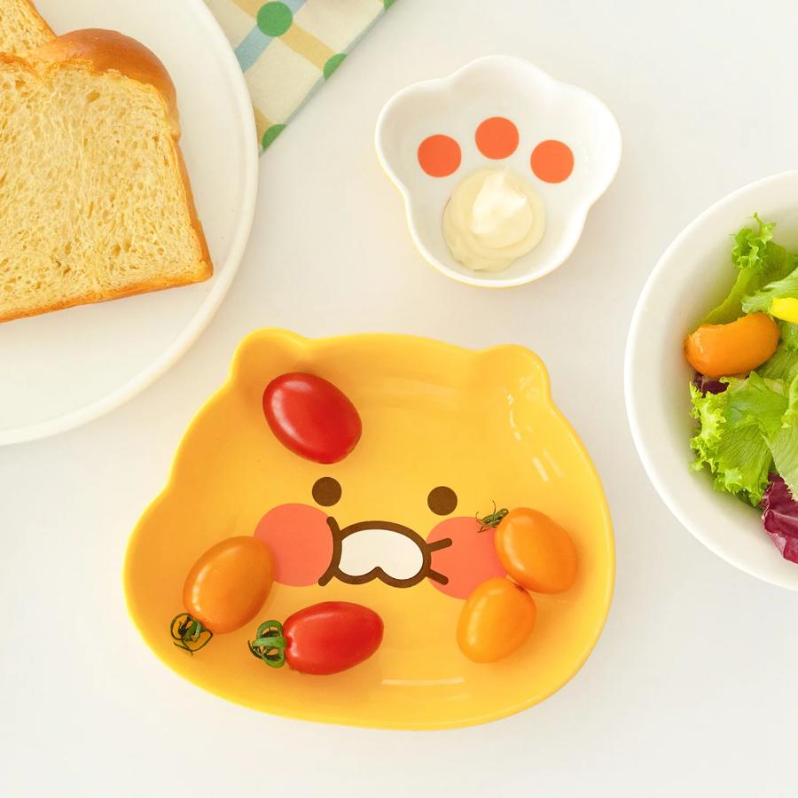 Kakao Friends - Choonsik Face & Paw Print Plate Set