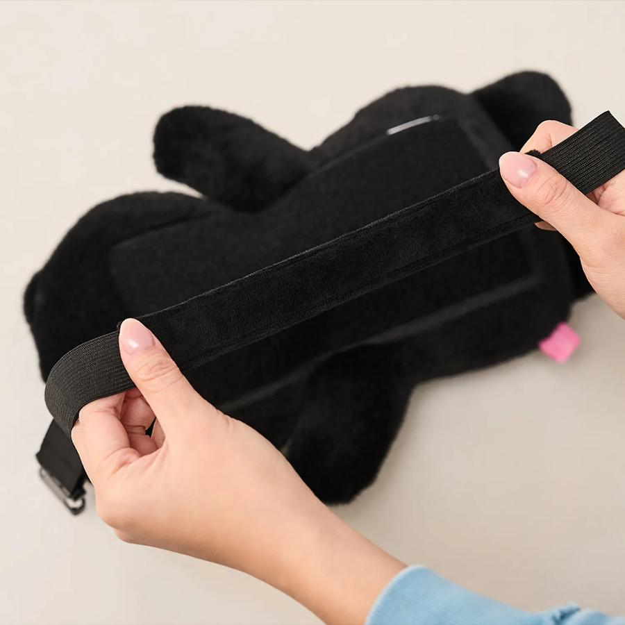 Kakao Friends - Black Choon Adjustable Car Neck Cushion (Choonsik)