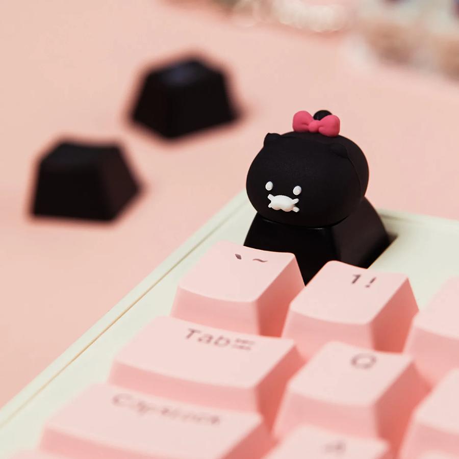 Kakao Friends - Black Choon LED Figure Keyring (Choonsik)