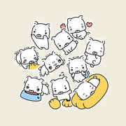 Kakao Friends - Bokshimi Big Point Removable Sticker Pack (Passion Mode)