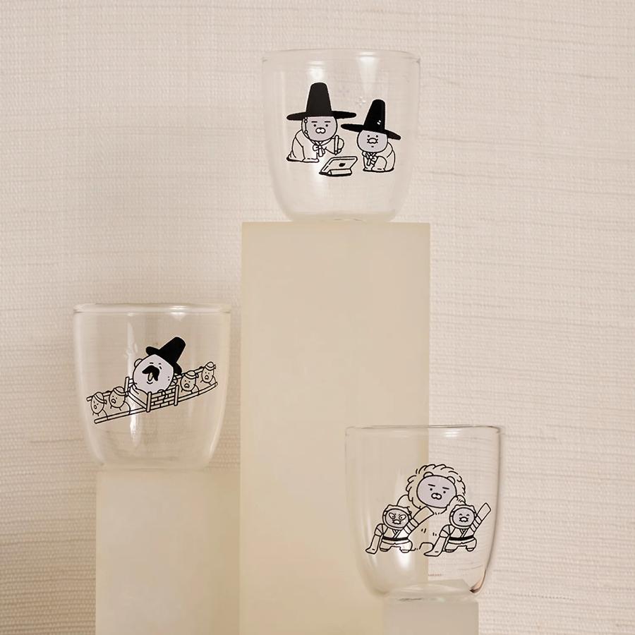 Kakao Friends - Yeonnal Yetchoon Ryan & Choonsik Color-Changing Cup 3-Piece Set