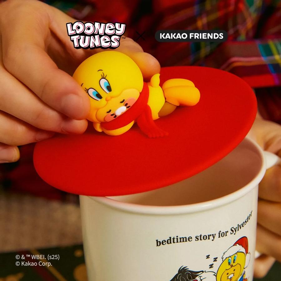 Looney Tunes x Kakao Friends - Little Ryan & Baby Choonsik Mug with Lid Set