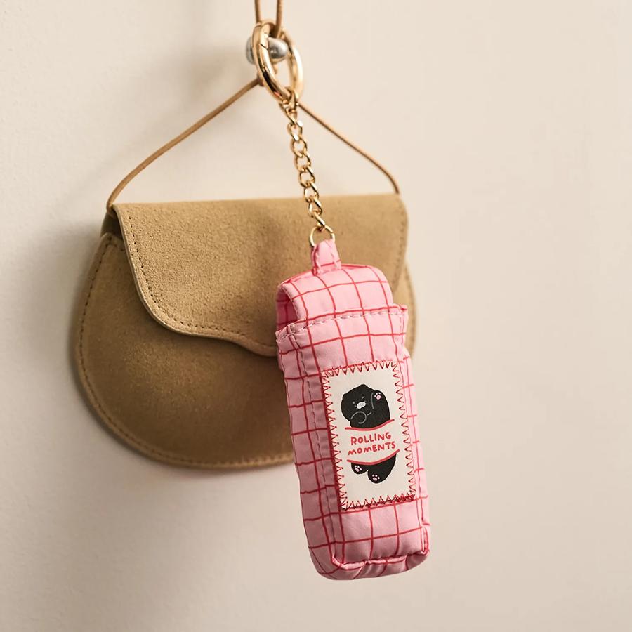 Kakao Friends - Black Choon Padded Lip Balm Case Keyring (Choonsik)
