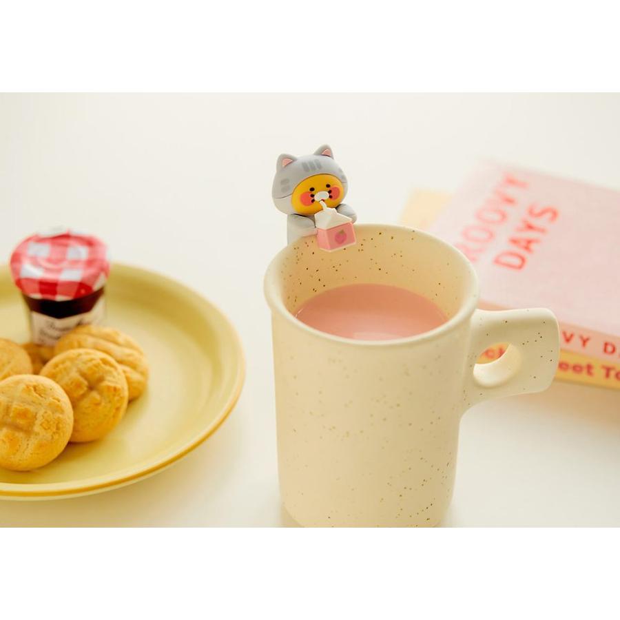 Kakao Friends - Nyangnyang Strawberry Milk Mini Deco Figure (Choonsik)