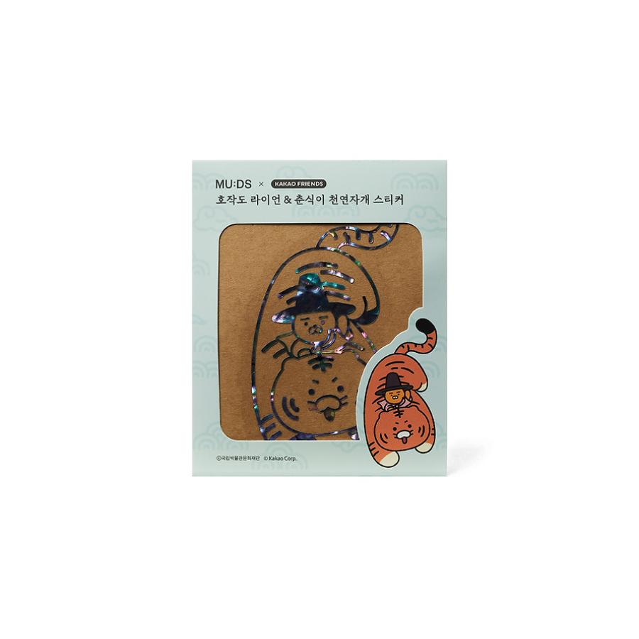 MU:DS x Kakao Friends - Hojakdo Natural Mother-of-Pearl Sticker (Ryan & Choonsik)