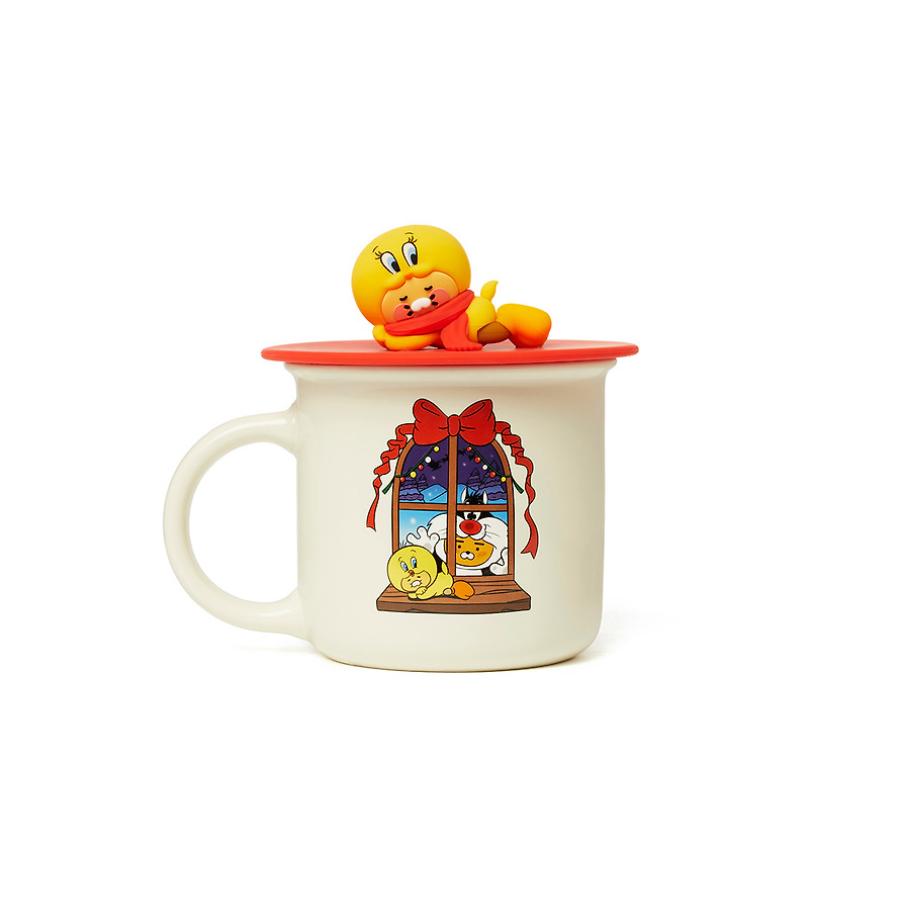 Looney Tunes x Kakao Friends - Little Ryan & Baby Choonsik Mug with Lid Set