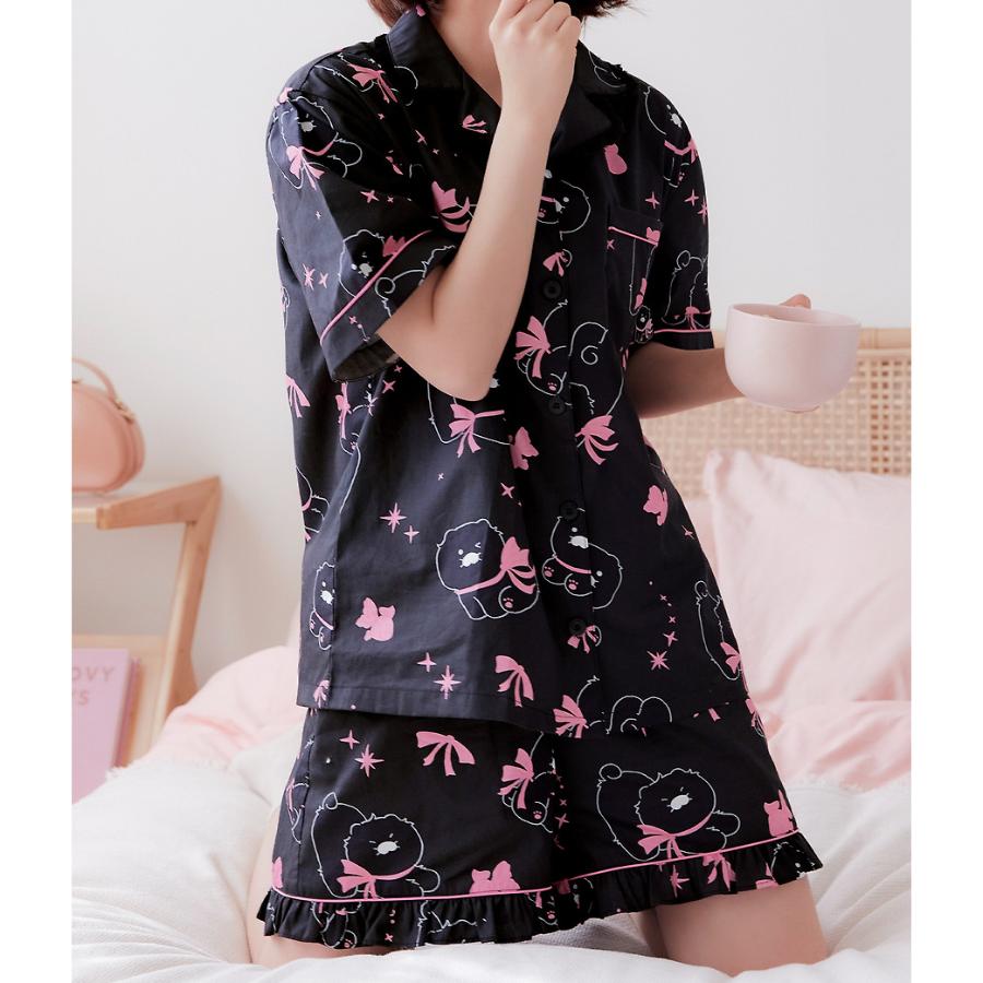 Kakao Friends - Black Choon Lovely Women's Pajamas (Choonsik)