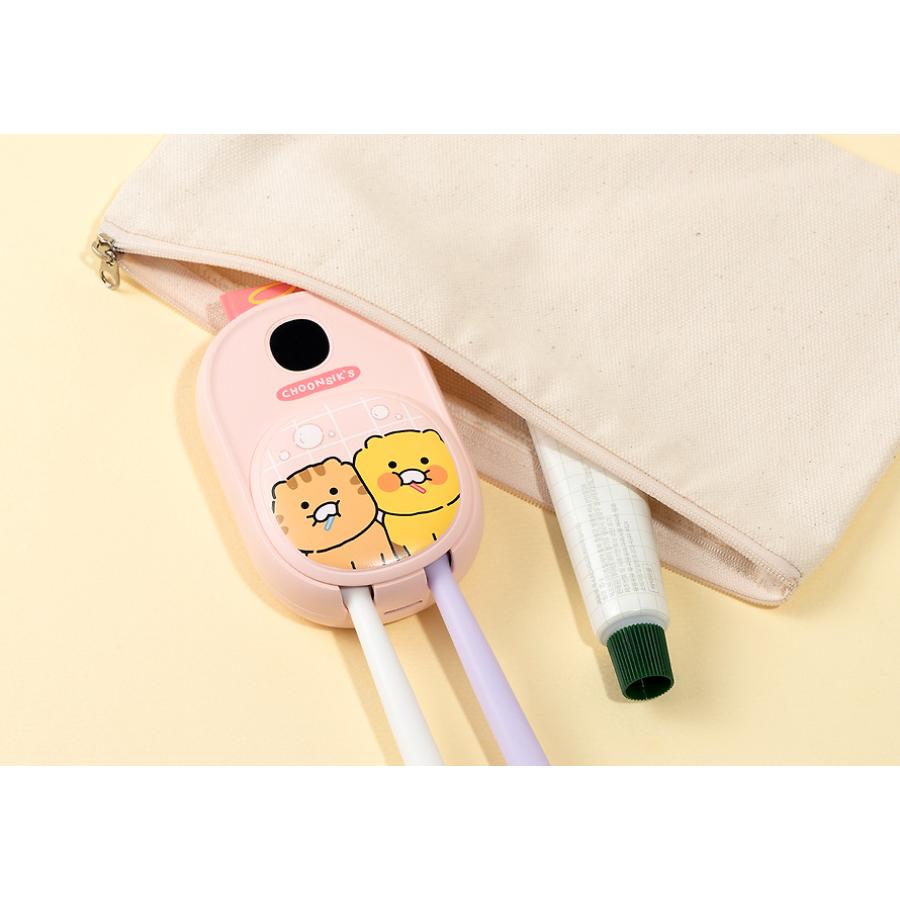 Kakao Friends - Choonsik Pink Partner Dual Toothbrush Sterilizer