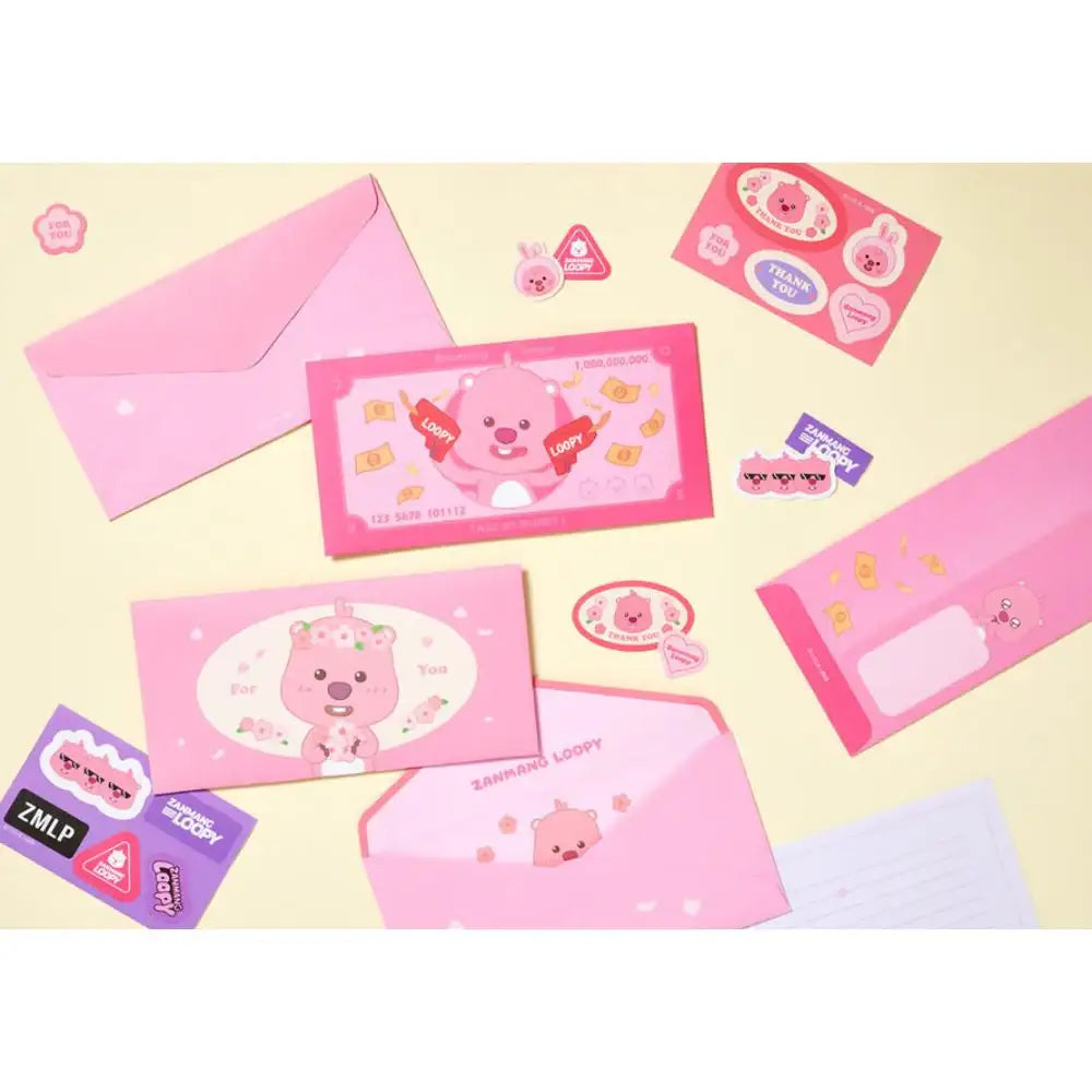 Kakao Friends x Zanmang Loopy - ALovely Money Envelope Set - Kakao Friends - Letter Sets - Harumio