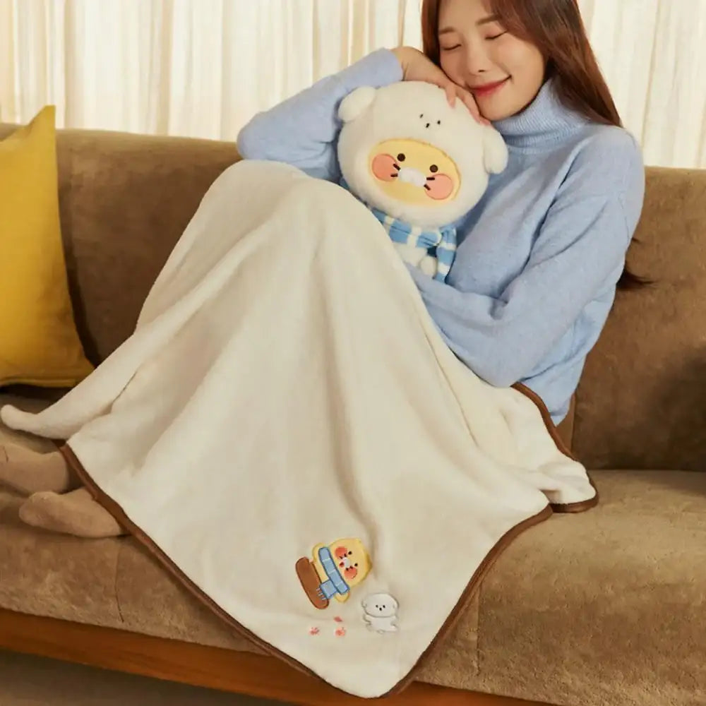 Kakao Friends - Floofy Friends Choonsik Doll Blanket - Kakao Friends - Doll Blanket - Harumio