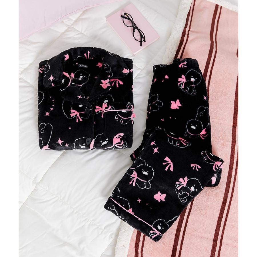 Kakao Friends - Black Choon Long Sleeve Pajamas (Choonsik)