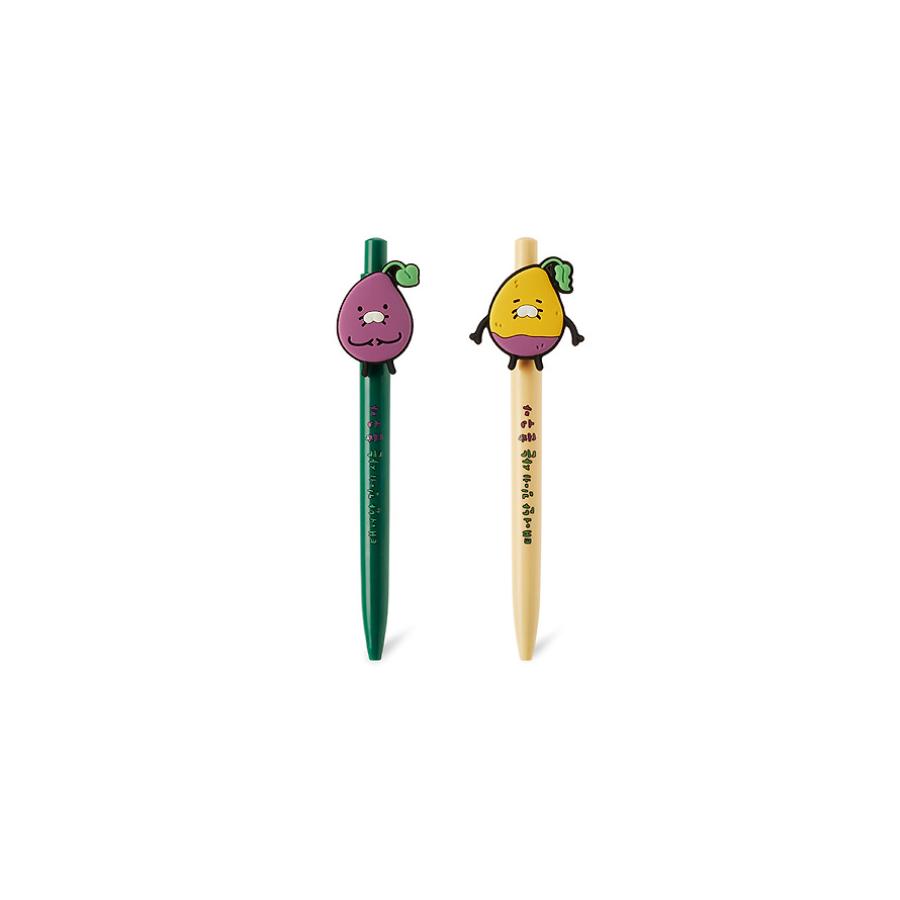 Kakao Friends - Chunguma Chunguma & Peeled Sweet Potato Gel Pen 2-Piece Set