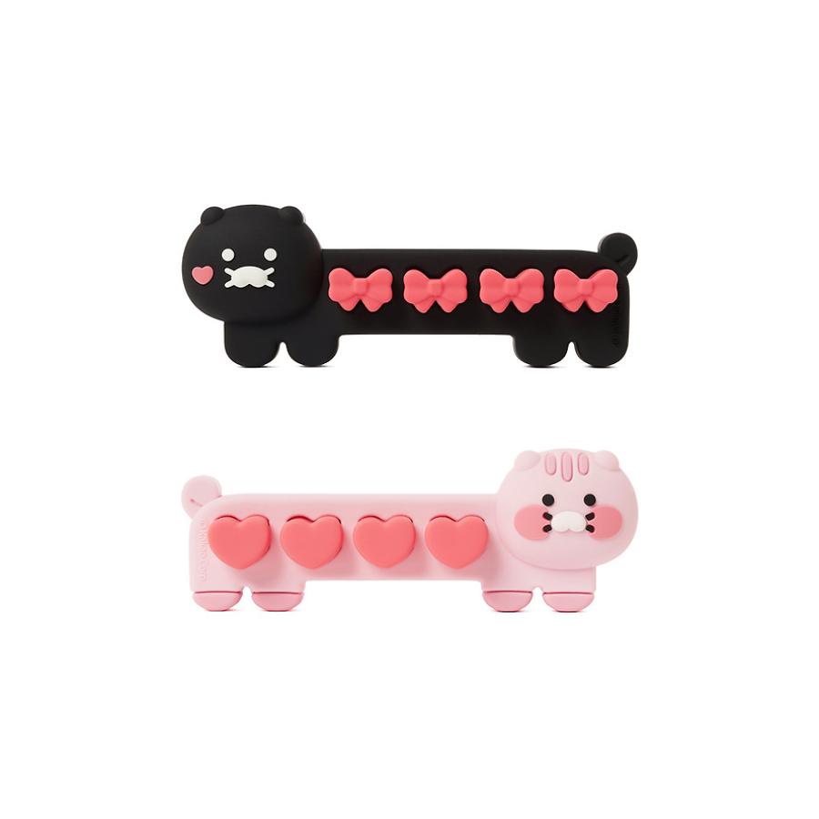 Kakao Friends - Black Choon Cable Holder 2-Piece Set (Choonsik)