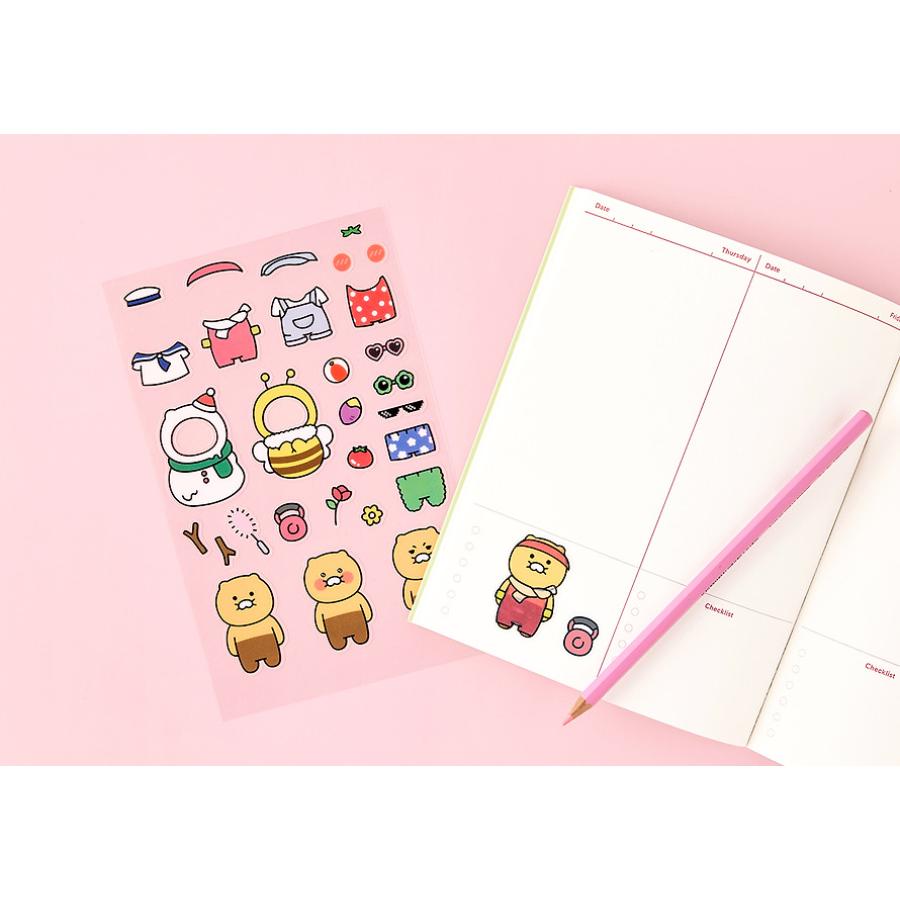 Kakao Friends - Choonsik Dress Up! Deco Sticker
