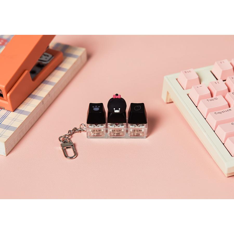 Kakao Friends - Black Choon LED Figure Keyring (Choonsik)