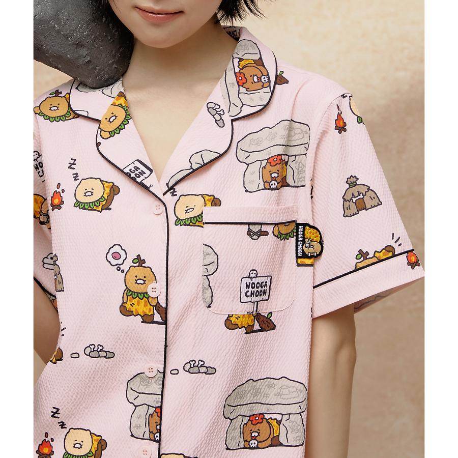 Kakao Friends - WOOGA CHOON Women Seersucker Pajamas (Choonsik)