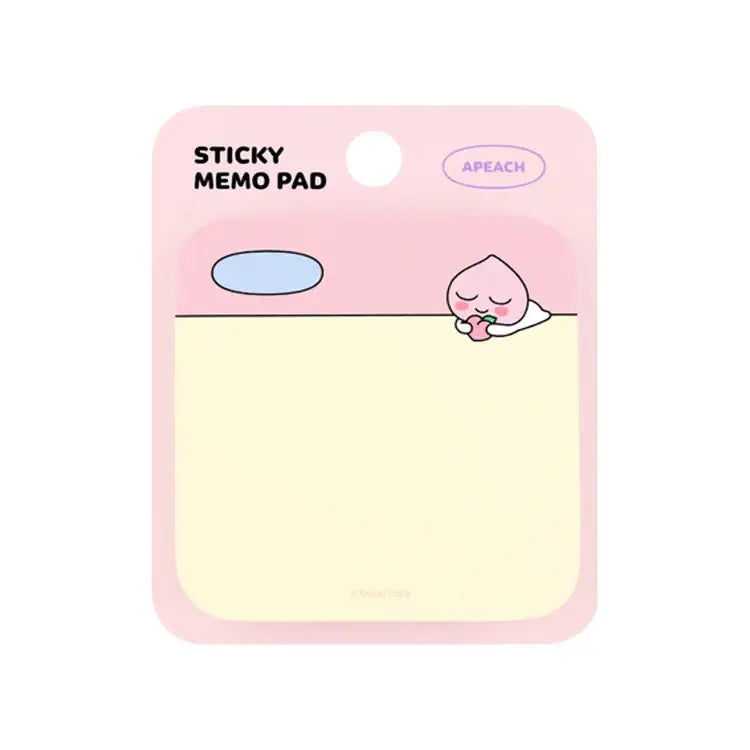 Kakao Friends - Apeach Cutie Sticky Memopad - Kakao Friends - Home & Living, Accessories - Harumio