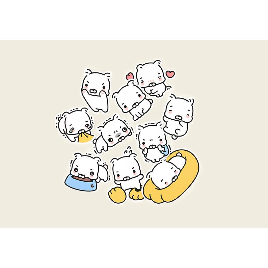 Kakao Friends - Bokshimi Big Point Removable Sticker Pack (Therapy Mode)