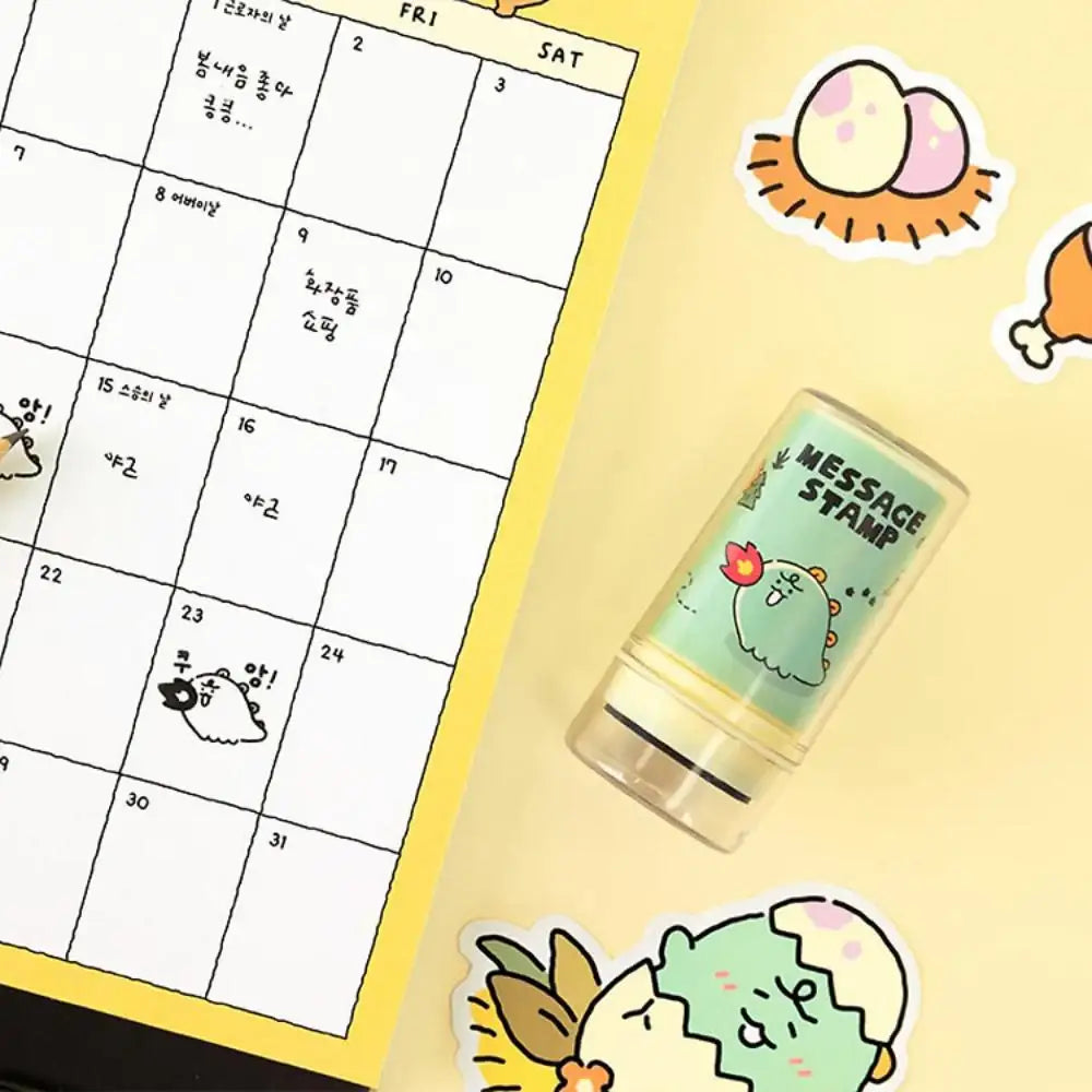 Kakao Friends - Jordy Kuang Dino Message Stamp - Kakao Friends - Stamp - Harumio