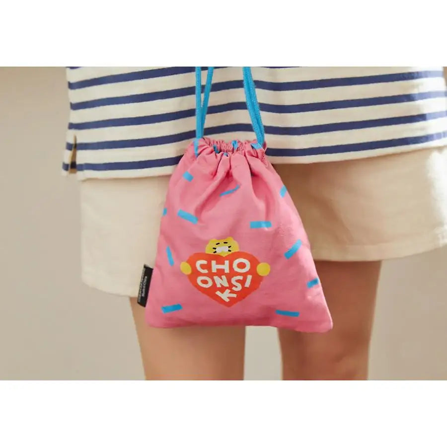 Daye Kim x Kakao Friends - Choonsik String Pouch - Daye Kim x Kakao Friends - String Pouch - Harumio