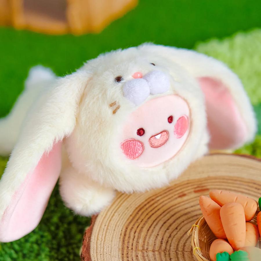 Kakao Friends - FRIENDZOO Fluffy Rabbit Mini Doll (Little Apeach)
