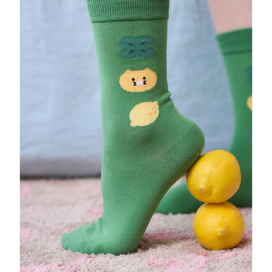 Kakao Friends - Lucky Day Green Socks (Choonsik)