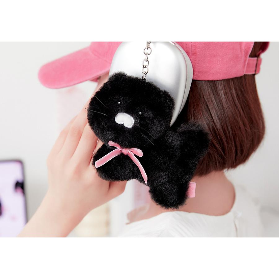 Kakao Friends - Black Choon Mini Doll Keyring (Choonsik)