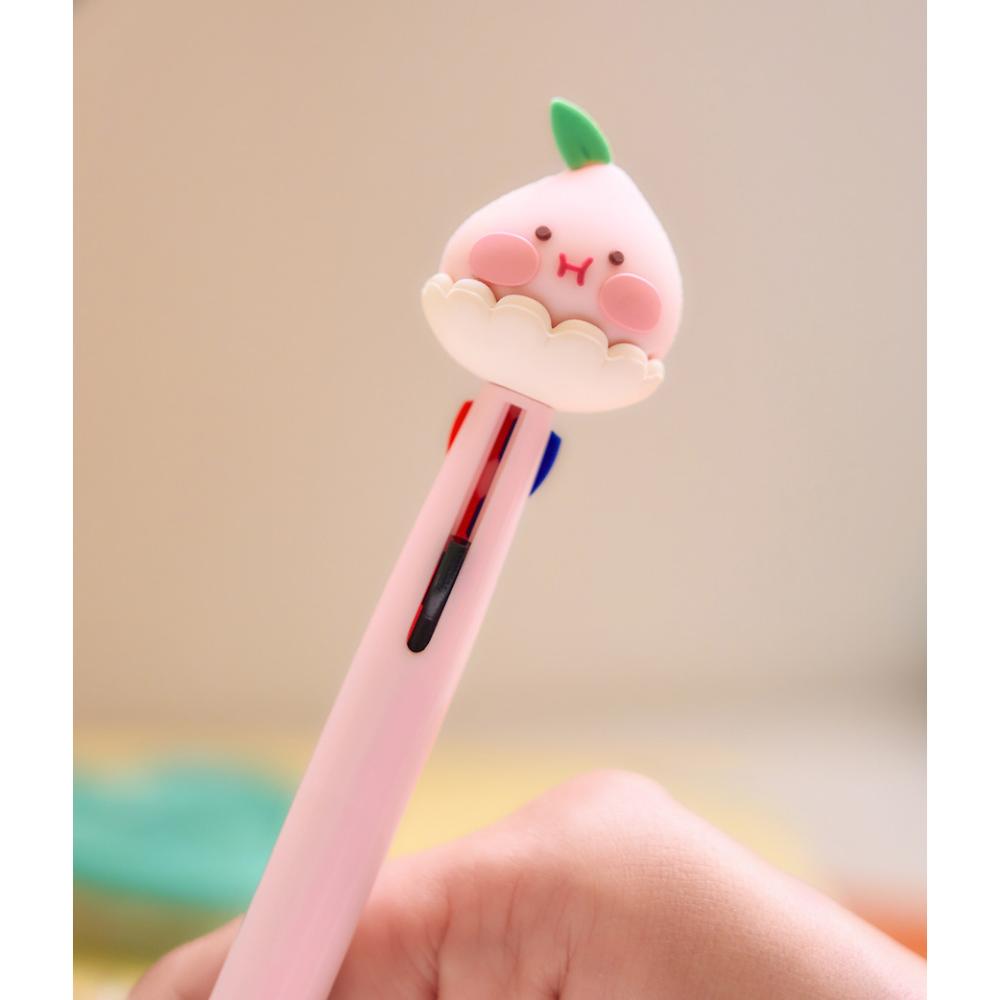 Kakao Friends - Peach Fresh 3-Color Ballpoint Pen (Little Apeach)