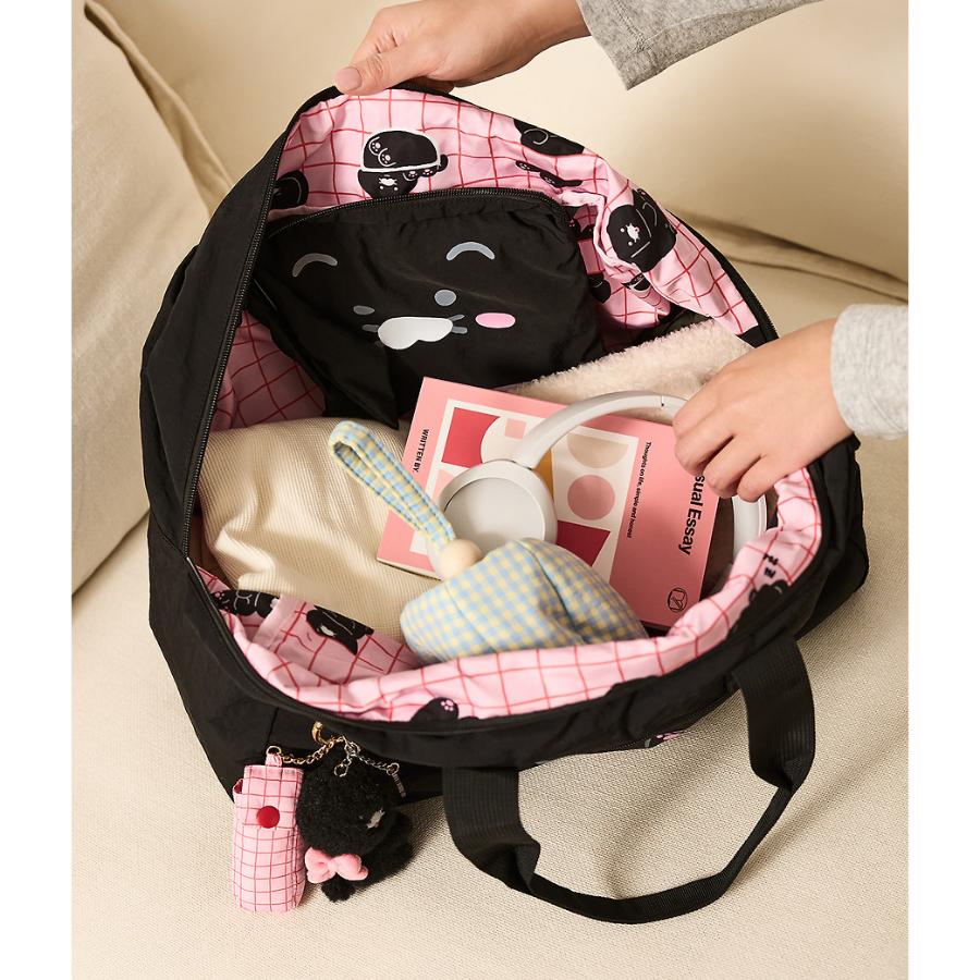 Kakao Friends - Black Choon Foldable Travel Bag (Choonsik)