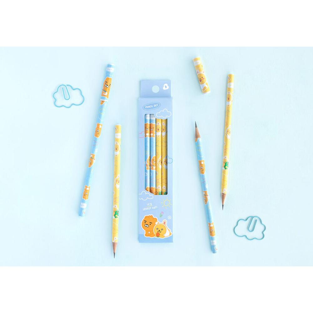 Kakao Friends - Little Ryan & Little Muzi Pencil Set