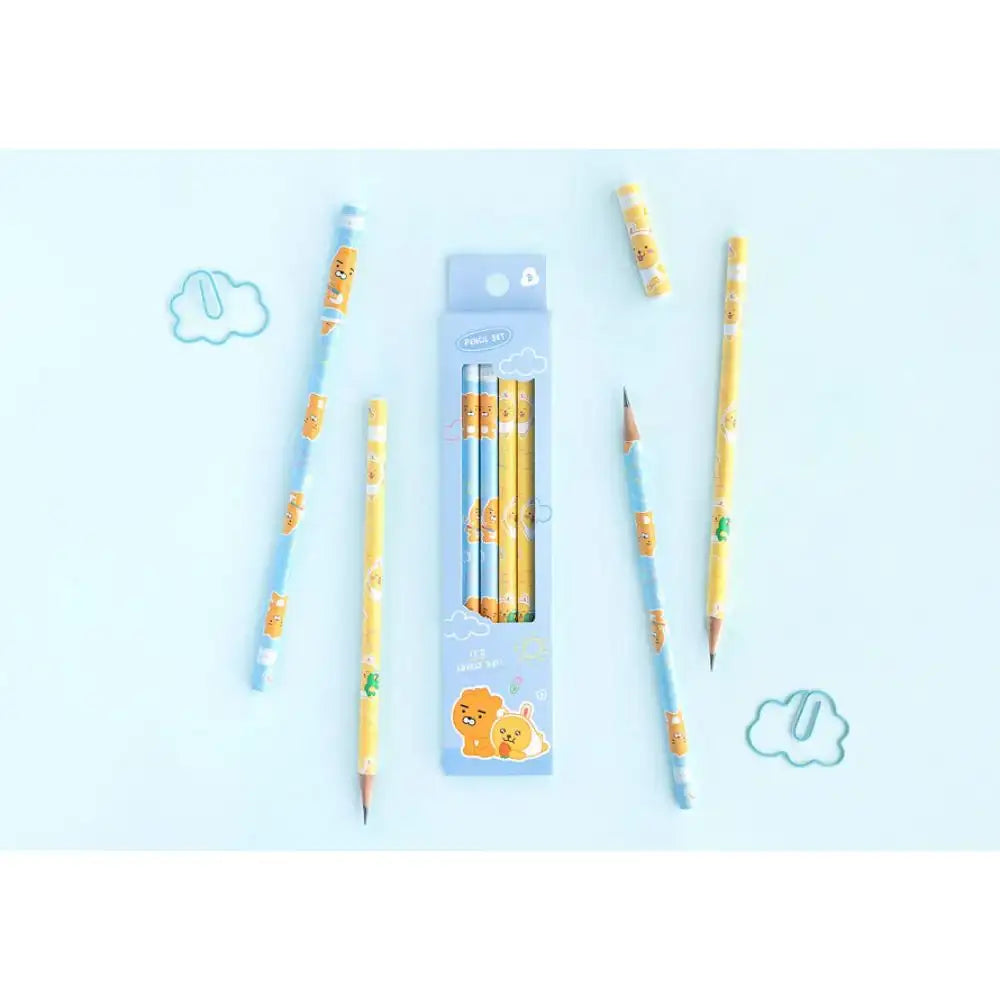 Kakao Friends - Little Ryan & Little Muzi Pencil Set - Kakao Friends - Home & Living, Accessories - Harumio