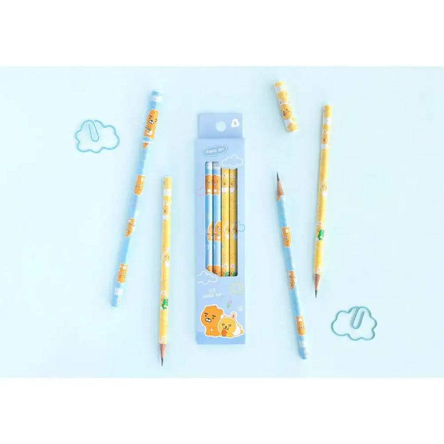 Kakao Friends - Little Ryan & Little Muzi Pencil Set - Kakao Friends - Home & Living, Accessories - Harumio