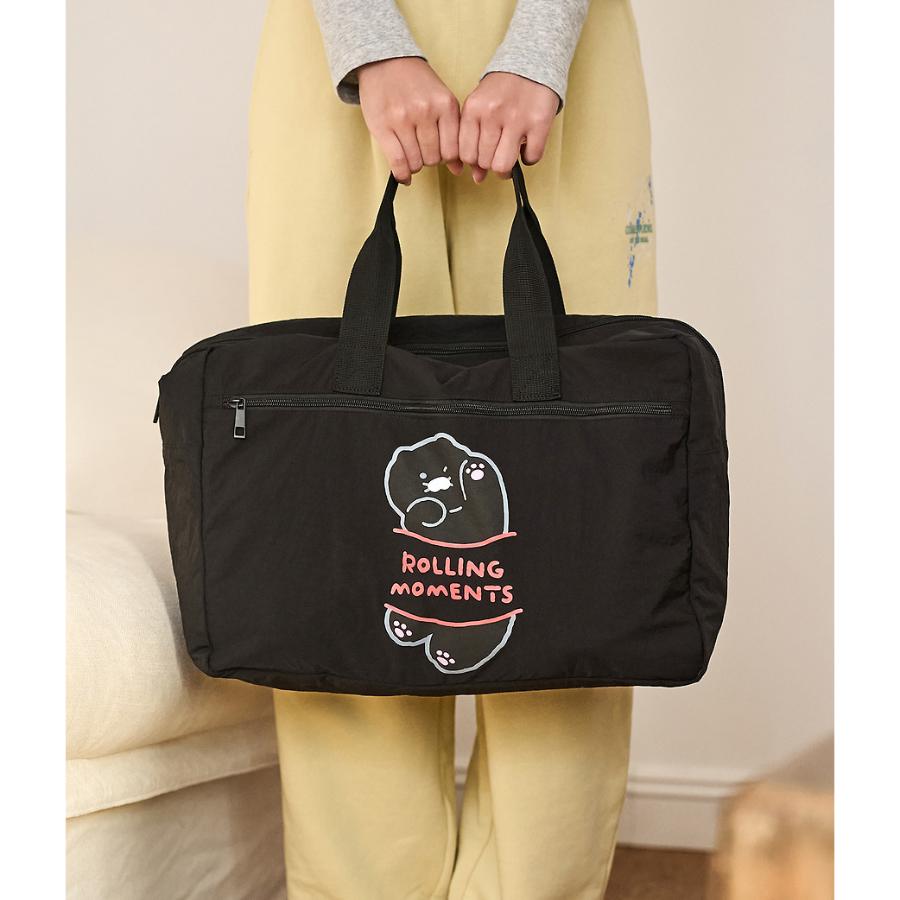 Kakao Friends - Black Choon Foldable Travel Bag (Choonsik)