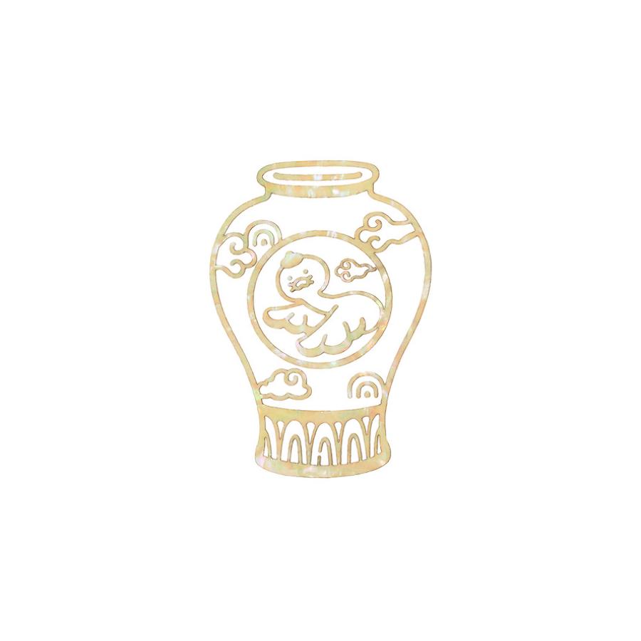 MU:DS x Kakao Friends - Goryeo Celadon Natural Mother-of-Pearl Sticker (Choonsik)