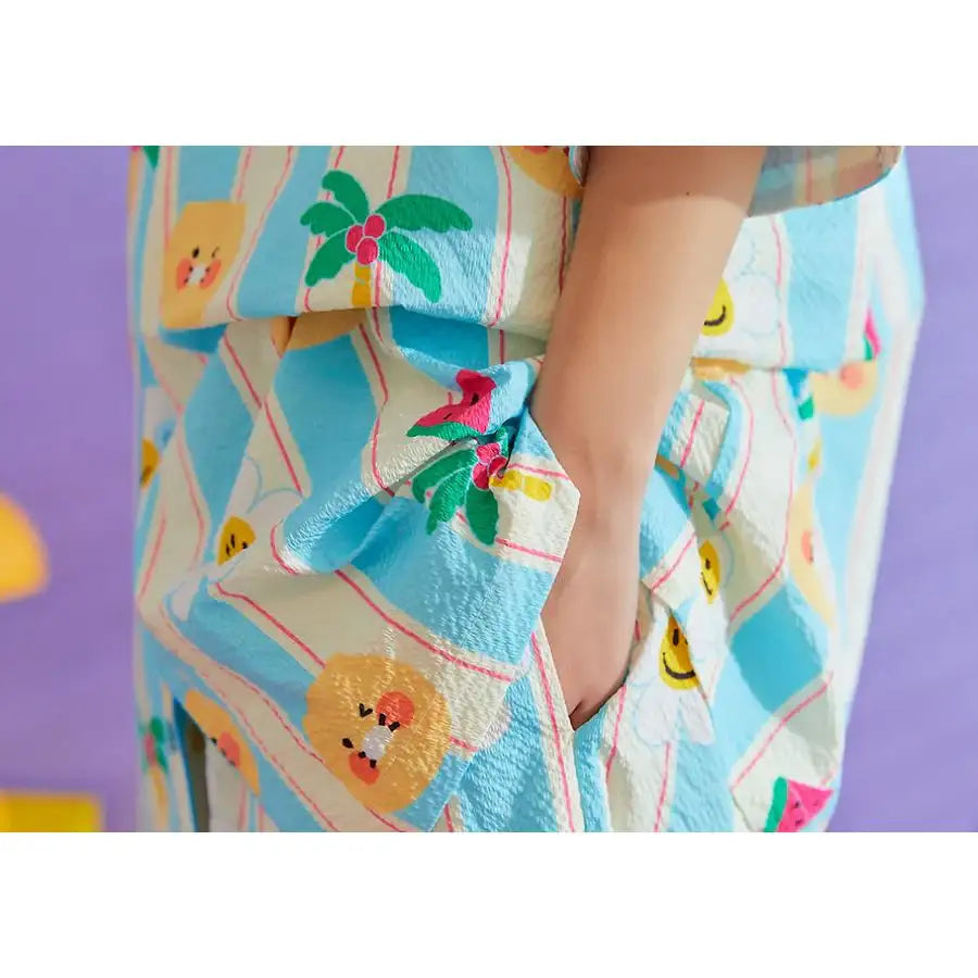Wiggle Wiggle x Kakao Friends - Choonsik Cooling Pajamas Set - Wiggle Wiggle x Kakao Friends - Pajama Set - Harumio