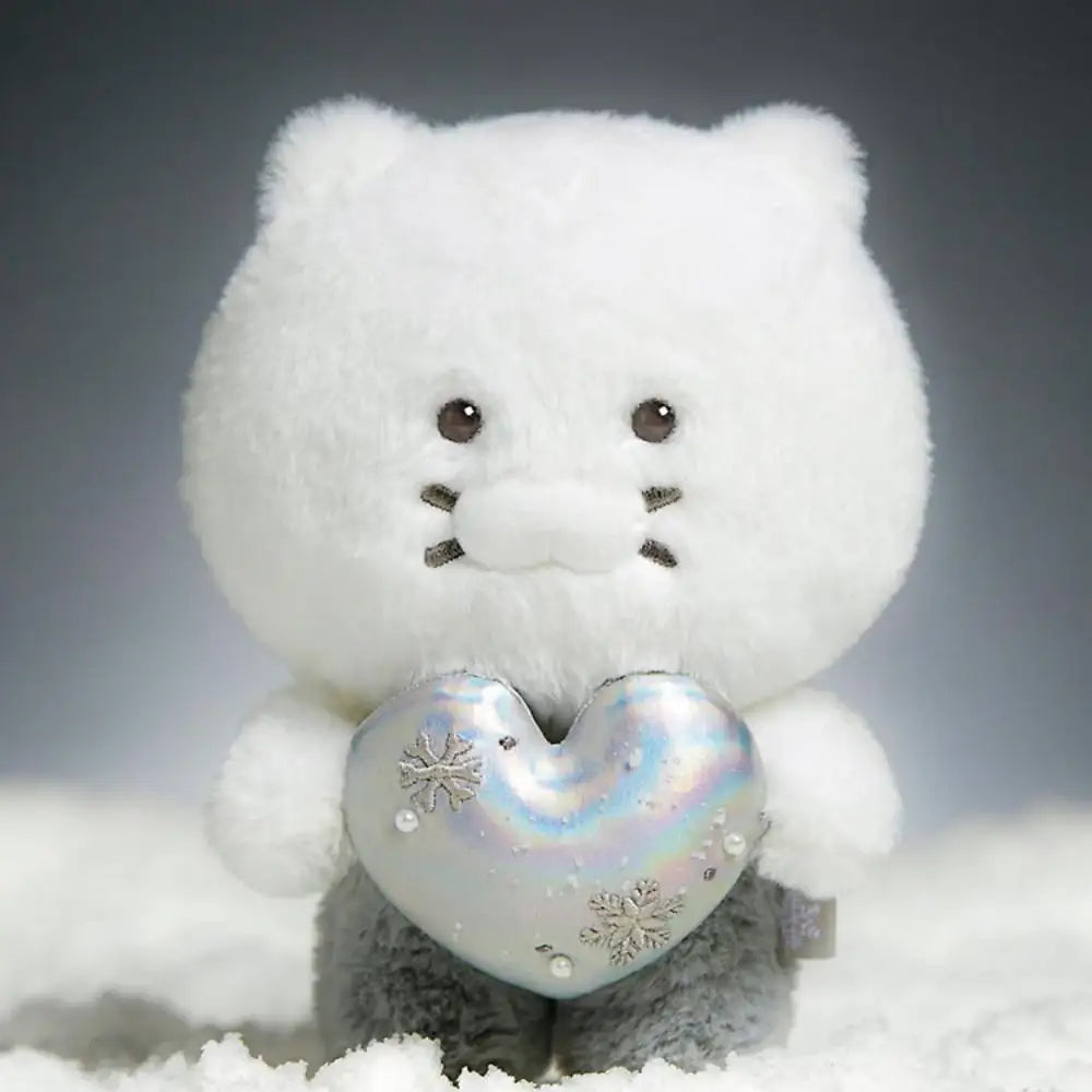 Kakao Friends - White Silver Snowflake Heart Plush Doll - Kakao Friends - Plush Doll - Harumio