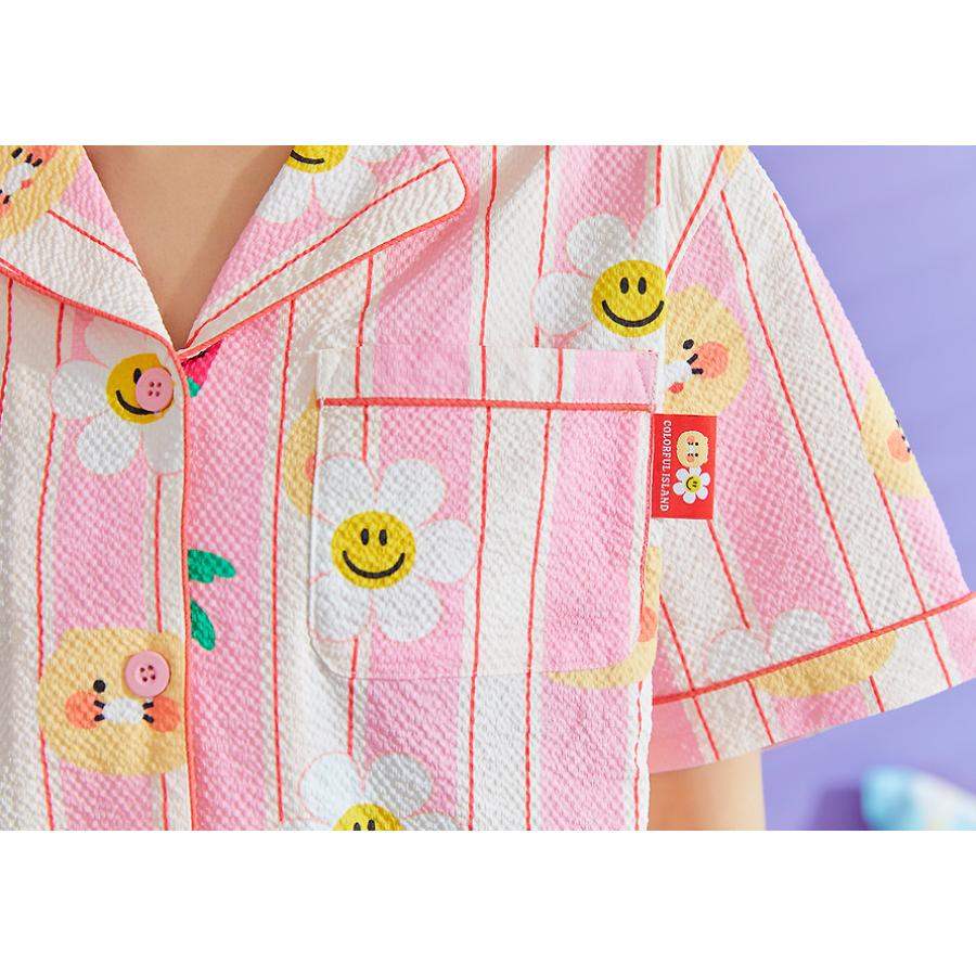 Wiggle Wiggle x Kakao Friends - Choonsik Cooling Pajamas Set (Pink) - Wiggle Wiggle x Kakao Friends - Pajama Set - Harumio