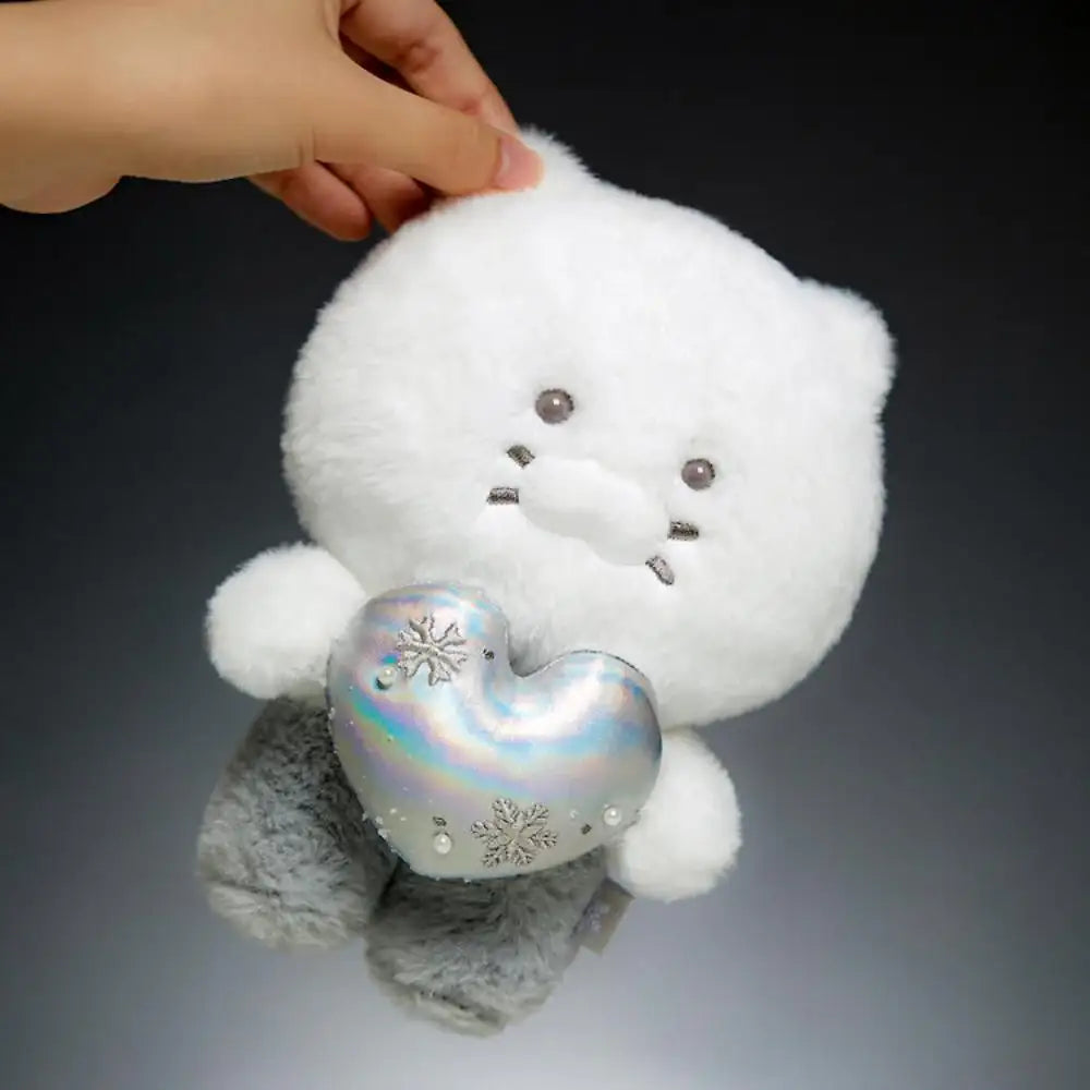 Kakao Friends - White Silver Snowflake Heart Plush Doll - Kakao Friends - Plush Doll - Harumio
