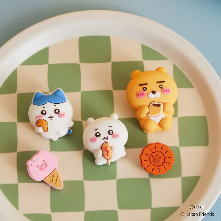 CHIIKAWA x Kakao Friends - Silicone Charm Snack Set - Kakao Friends - Silicon charm - Harumio