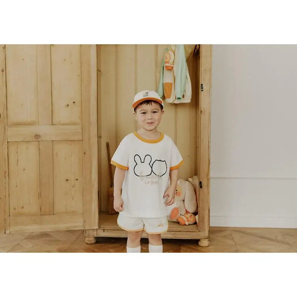 Apricot Studios x Kakao Friends - Short Sleeve T-Shirt (Kids) - Kakao Friends - Clothing - Harumio